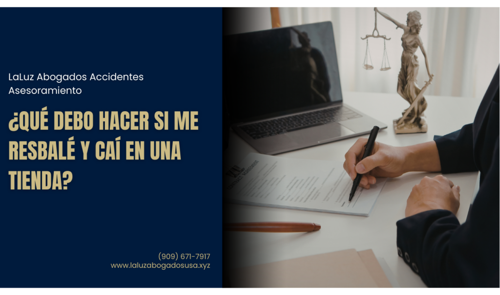 abogado de lesiones personales resbalón caída