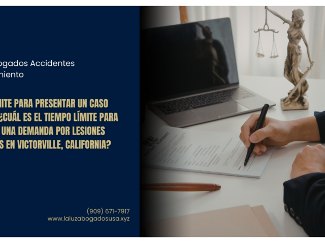 ¿Cuál es el tiempo límite para presentar una demanda por lesiones personales en Victorville, California?